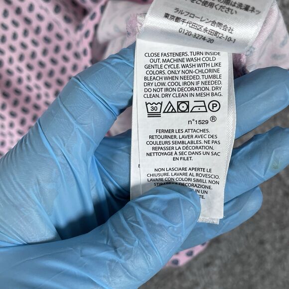 Polo Ralph Lauren Polo Shirt Men's XXL Classic Fit Pink Paisley All Over Print - Picture 5 of 6